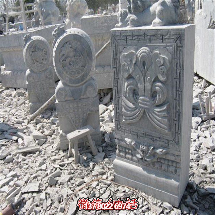 美丽的大理石抱鼓石雕塑，为你的园林景观增添无限魅力