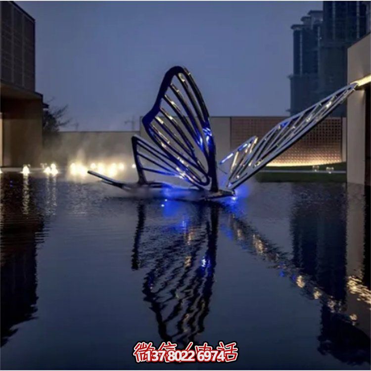 不锈钢蝴蝶景观金属装饰