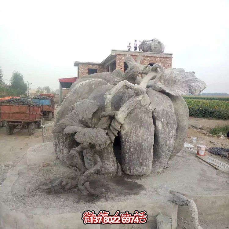 农家院绿化景观雕塑装饰家园