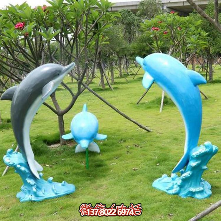 玻璃钢动物彩绘雕塑景观摆件