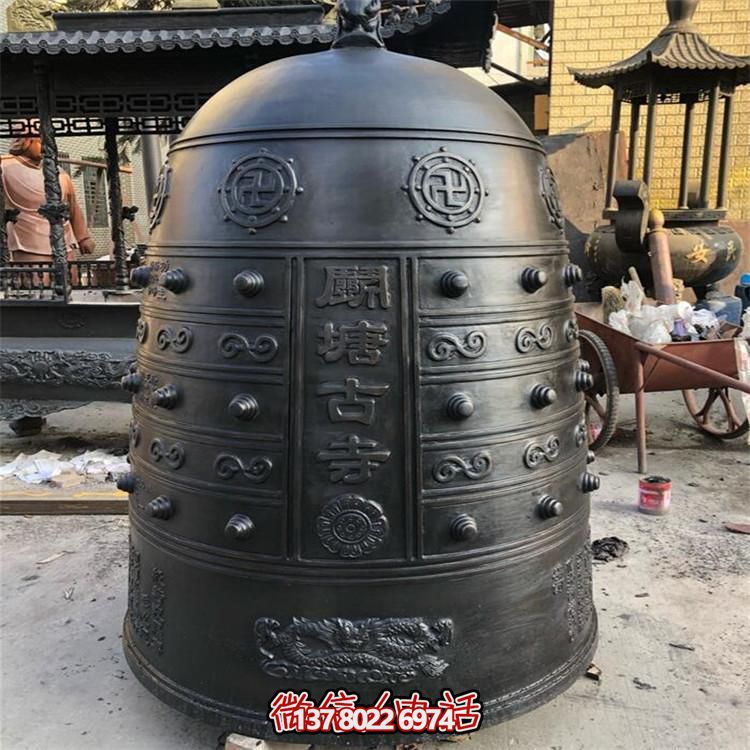 宗教寺庙大型铜雕浮雕铜钟