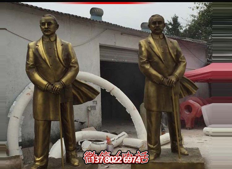 伟人孙中山仿铜雕塑,玻璃钢摆放景观园林 伟人孙中山仿铜雕塑,玻璃钢摆放景观园林