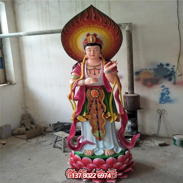 西方园林景观玻璃钢彩绘三圣