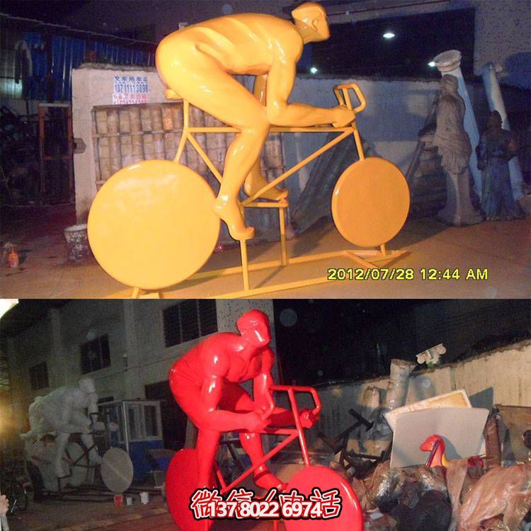 玻璃钢彩绘音乐人物雕塑摆件