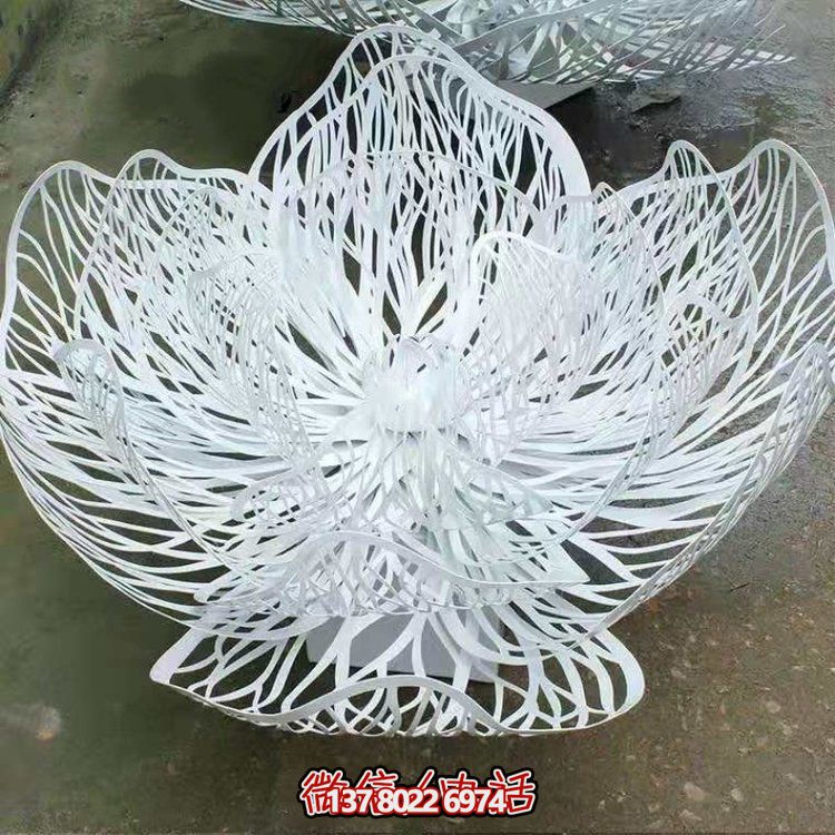 创意不锈钢镂空景观园林花朵拉丝