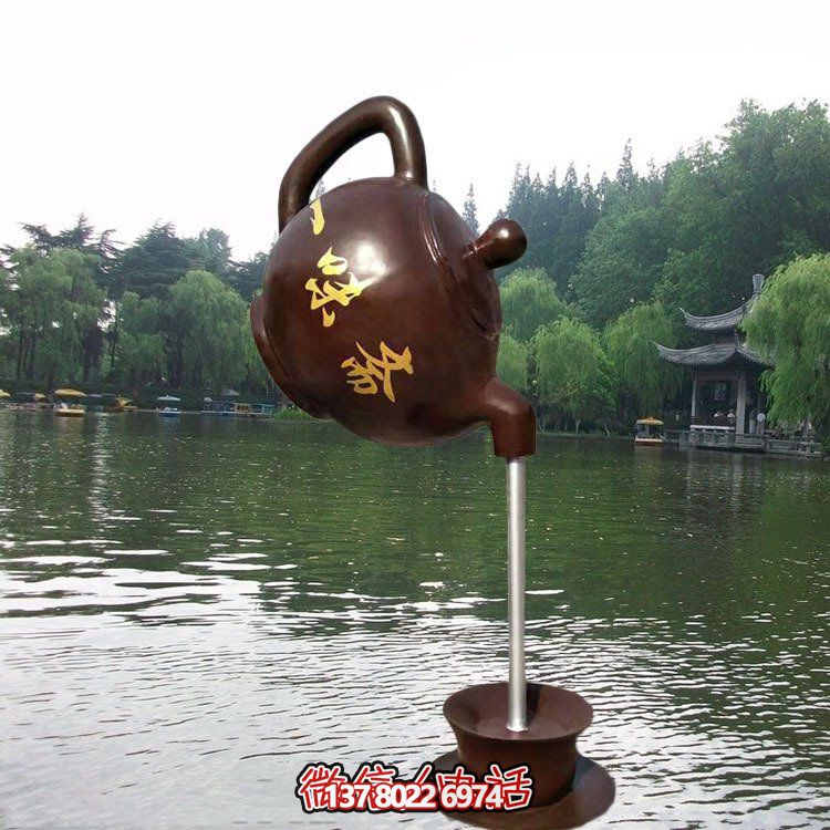 大型仿铜玻璃钢悬空流水摆件，点缀园林景观
