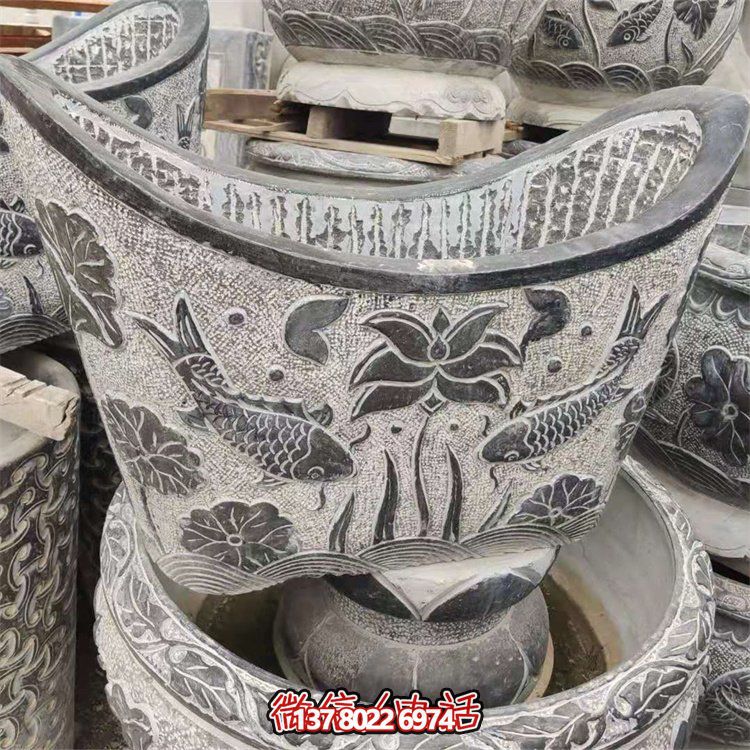 元宝石雕艺术水槽