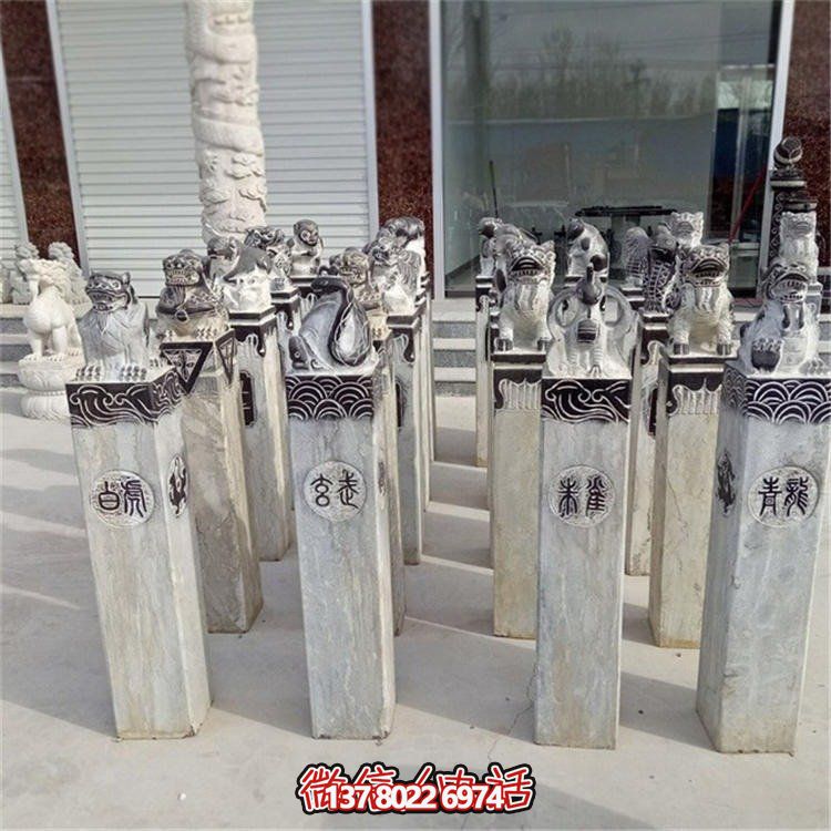 精美大理石雕塑，辟邪镇宅，拴马桩大型装饰