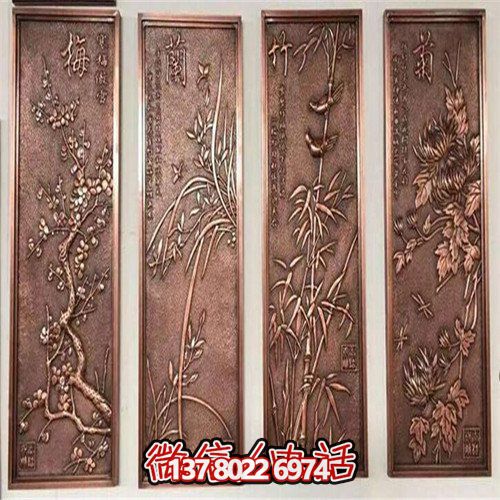 高端室内装饰雕刻铜浮雕壁画