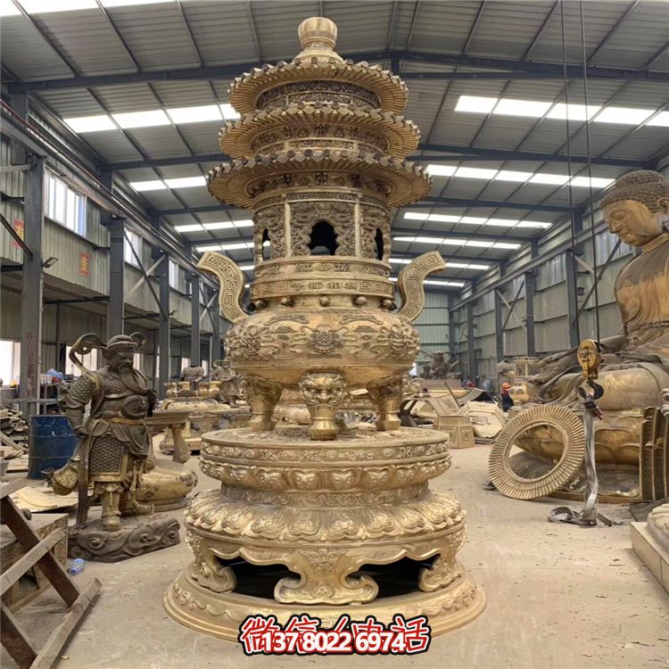 创意工艺不锈钢大型香炉雕塑 创意工艺不锈钢大型香炉雕塑