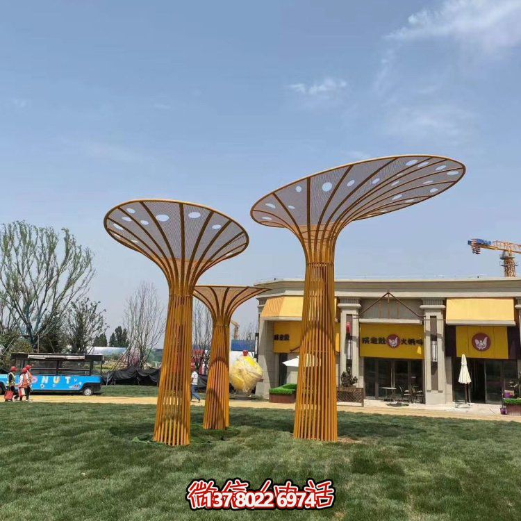 大型城市广场不锈钢园林抽象景观雕塑