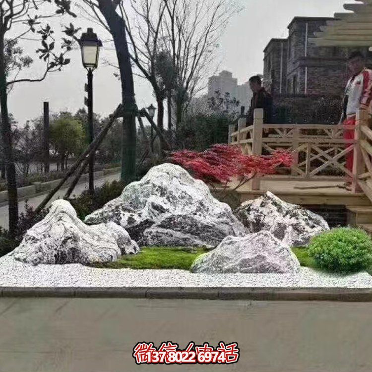 公园小区创意大理石假山景观