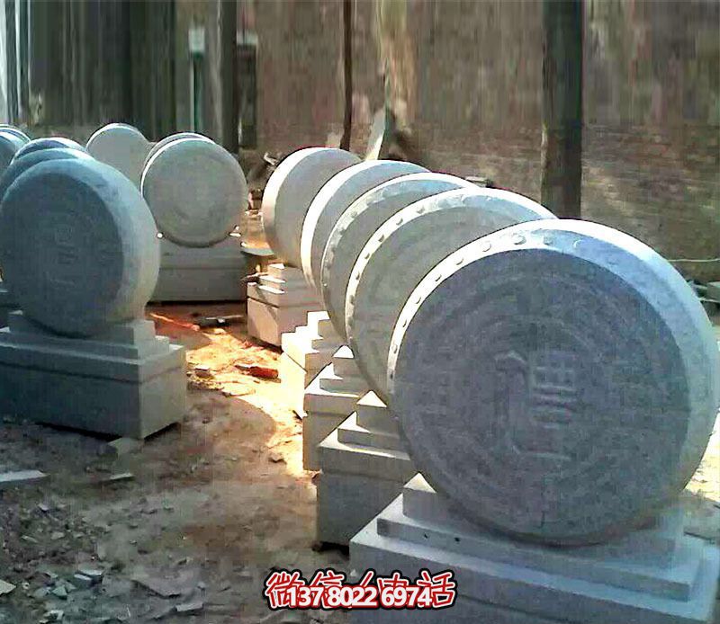 仿古石门墩招财抱鼓石石雕 仿古石门墩招财抱鼓石石雕