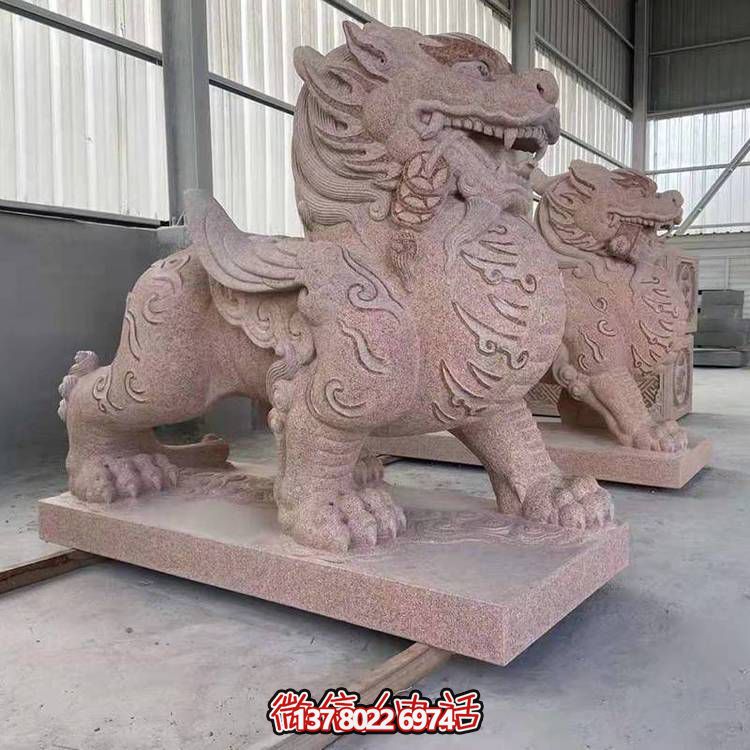 招财神兽大理石石雕貔貅雕塑