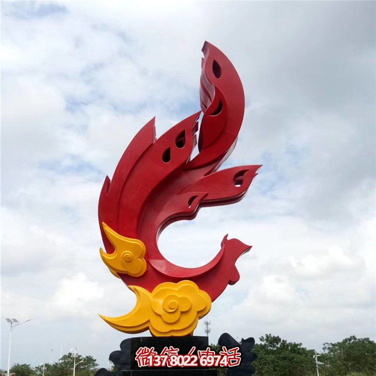 户外广场大型不锈钢抽象园林景观摆件