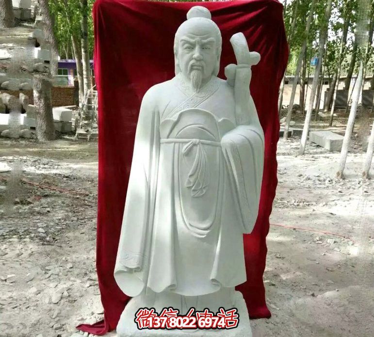 汉白玉古代名医华佗雕塑 汉白玉古代名医华佗雕塑