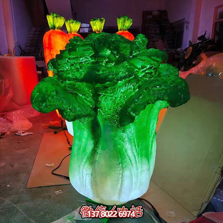 透光玻璃钢蔬菜向日葵雕塑农场景区园林摆件