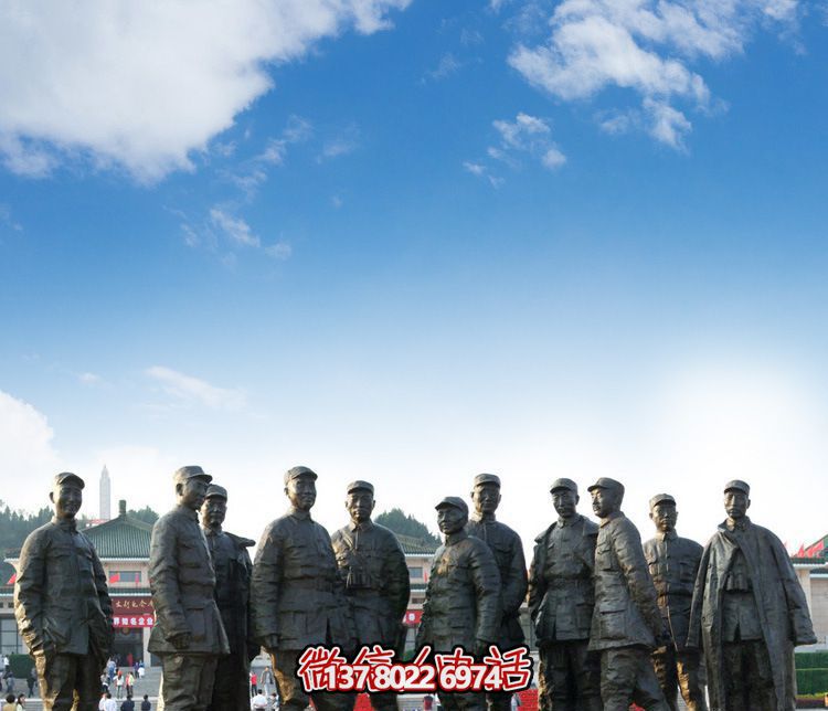 广场户外石雕红军雕塑 广场户外石雕红军雕塑