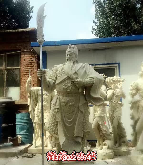 庭院大型供奉招财关公雕塑 庭院大型供奉招财关公雕塑