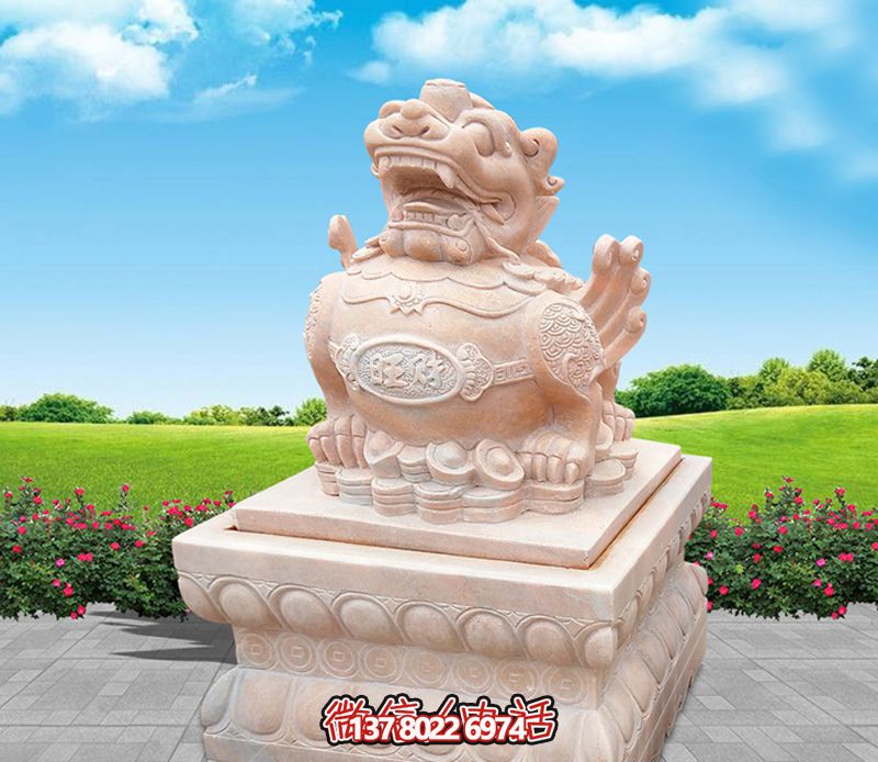户外景区石雕貔貅雕塑 户外景区石雕貔貅雕塑