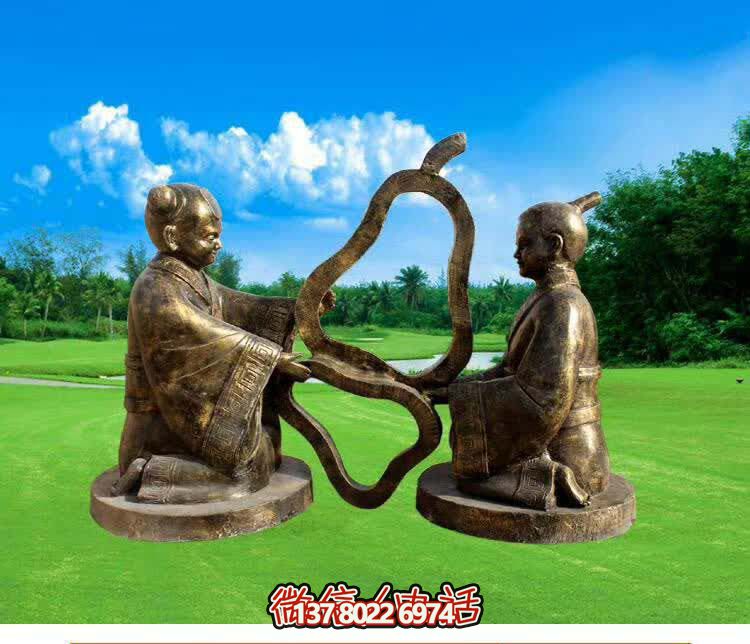 古代孔融让梨人物铜雕梨雕塑 古代孔融让梨人物铜雕梨雕塑