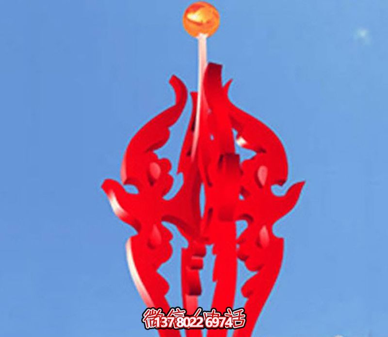 观光景区图腾不锈钢火苗雕塑 观光景区图腾不锈钢火苗雕塑