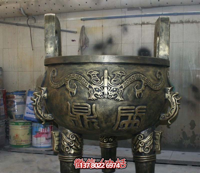 祠堂香炉上香铜雕塑鼎雕塑 祠堂香炉上香铜雕塑鼎雕塑