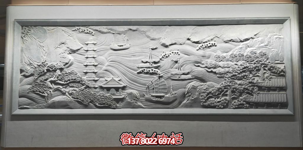 古韵山海景，帆影塔光共逸兴