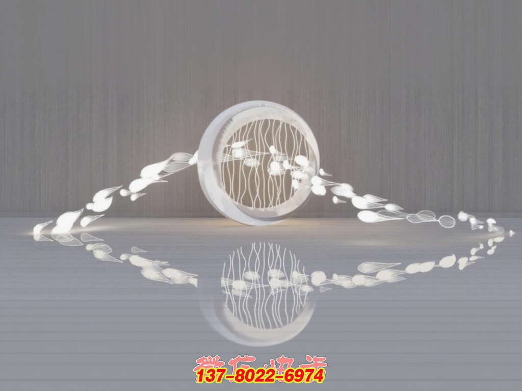 光韵流羽 —— 不锈钢户外景观雕塑的诗意营造