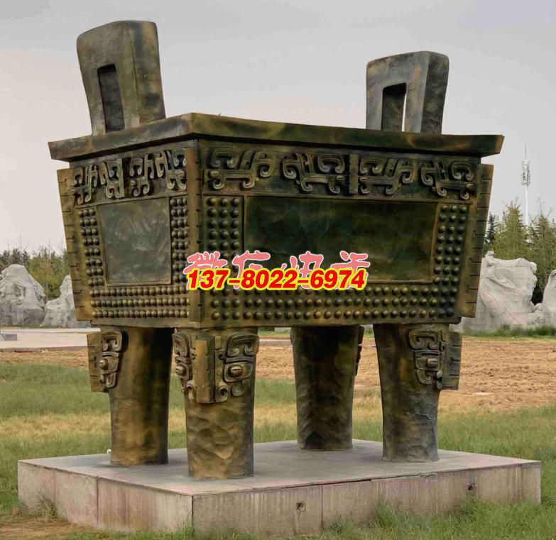 古朴青铜鼎雕塑:传承千年古韵的传统铜雕力作 古朴青铜鼎雕塑:传承千年古韵的传统铜雕力作