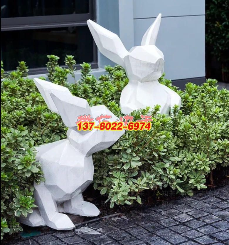 林间稚兔・几何诗行