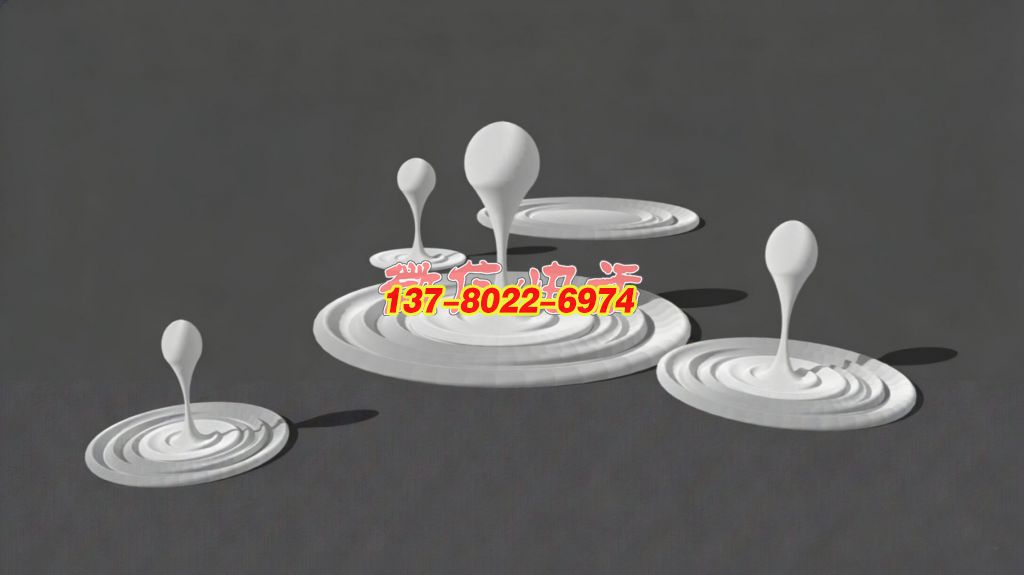 《凝露・漾》—— 水滴涟漪主题创意景观不锈钢雕塑