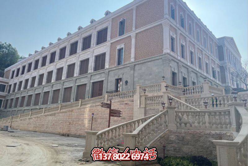 华为欧式石材栏杆项目