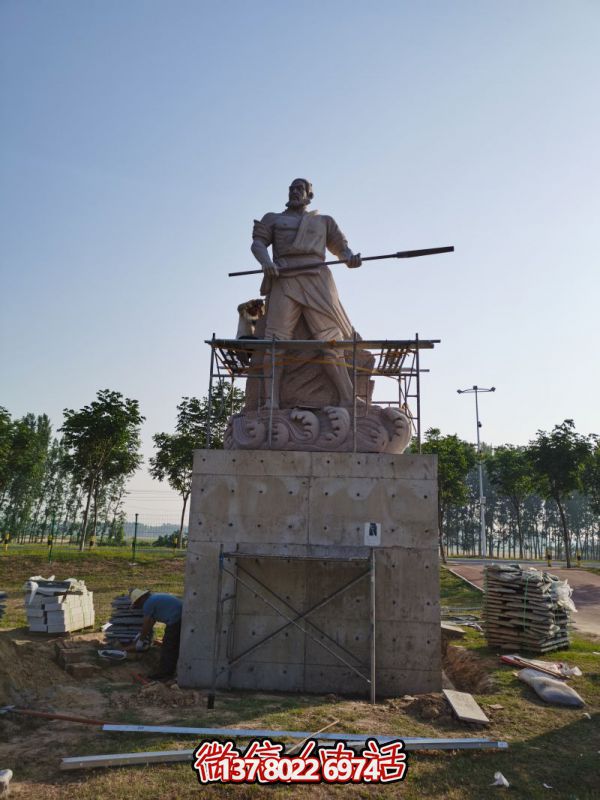 石材人物雕塑——河南洛阳大禹治水雕塑